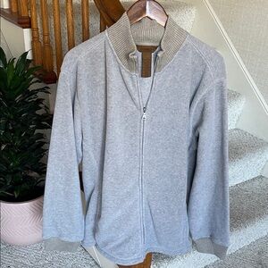 St. John's Bay Light Gray Fleece Jacket